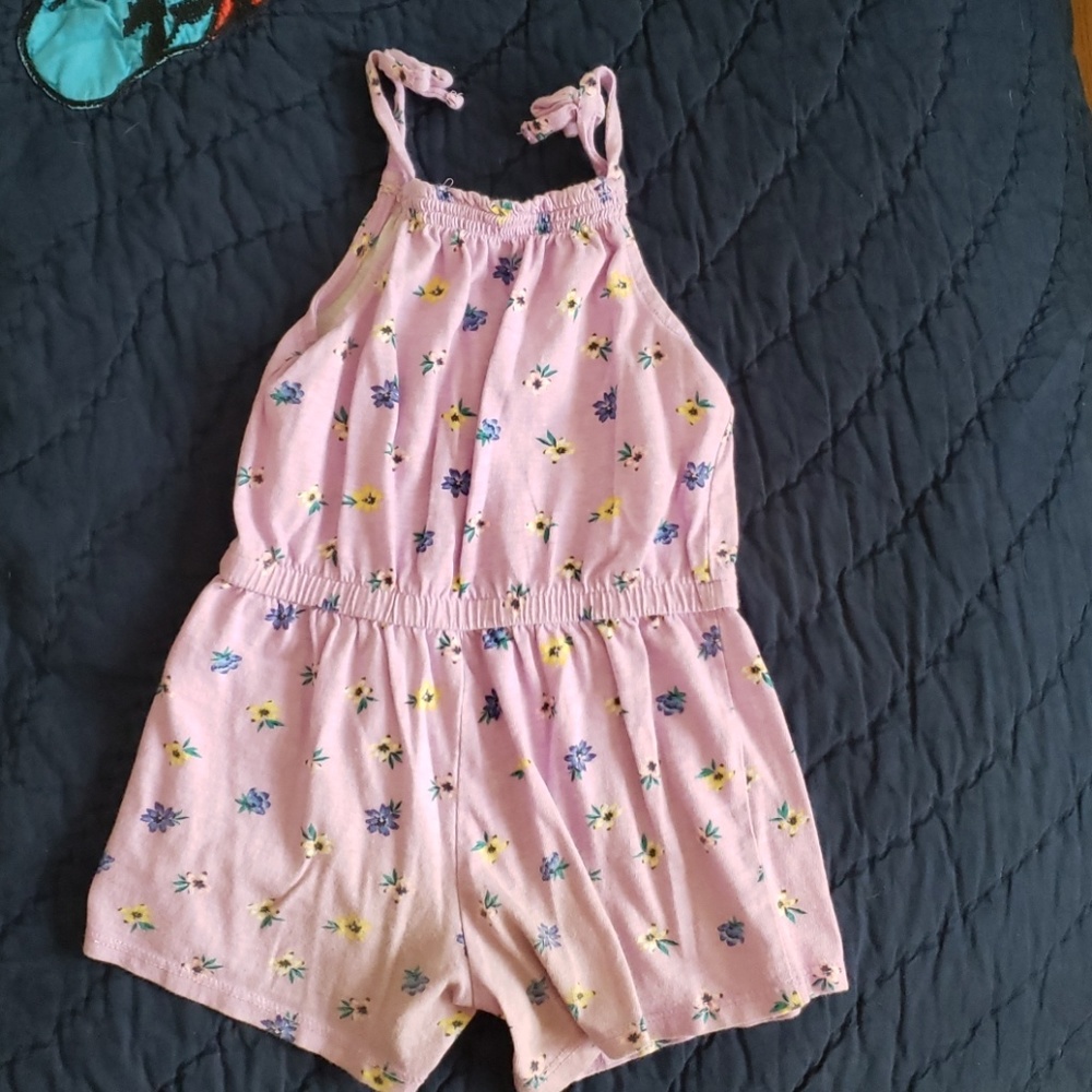 Old navy purple floral romper